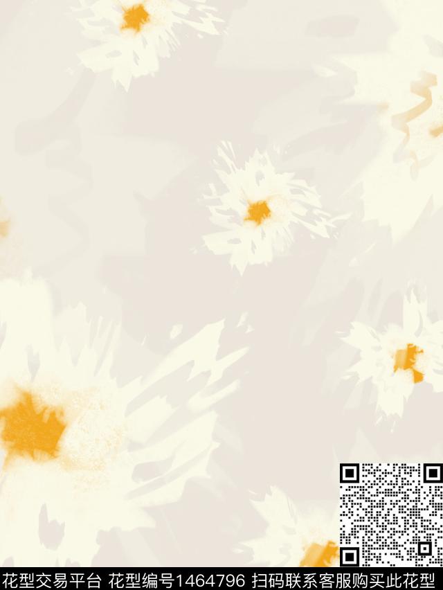 大牌风花卉剪影数码印花华亿平台下载（图片编号: 1464796） - 瓦栏（Walan）