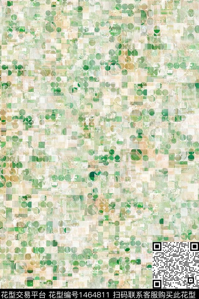 肌理抽象真丝数码印花华亿平台下载（图片编号: 1464811） - 瓦栏（Walan）