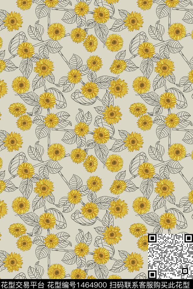 花卉大牌风小碎花传统印花华亿平台下载（图片编号: 1464900） - 瓦栏（Walan）