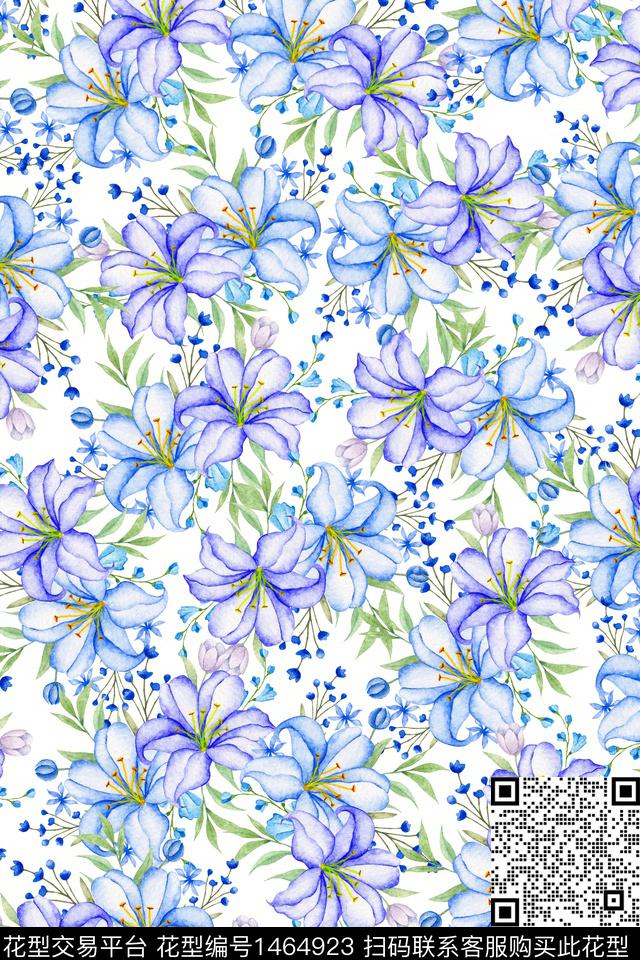 水彩女装大牌风数码印花华亿平台下载（图片编号: 1464923） - 瓦栏（Walan）