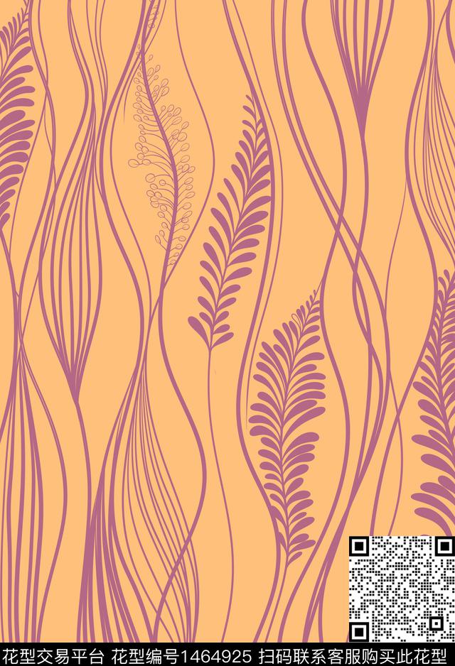 线条几何时尚数码印花华亿平台下载（图片编号: 1464925） - 瓦栏（Walan）