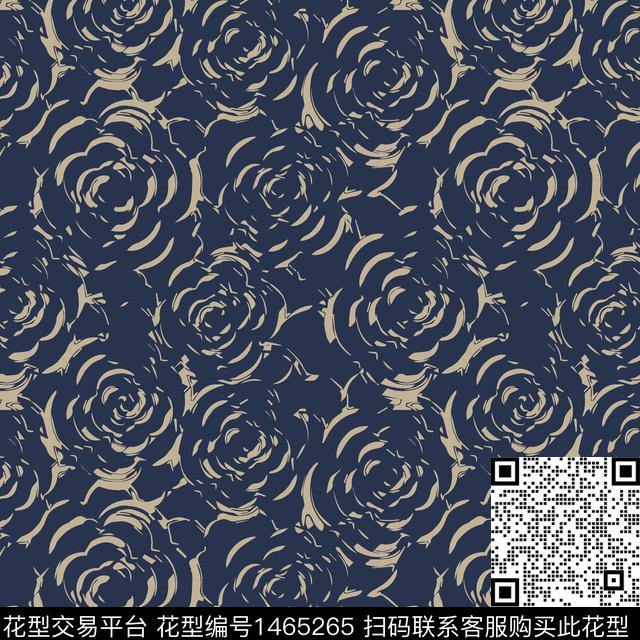 抽象花卉女装花卉传统印花华亿平台下载（图片编号: 1465265） - 瓦栏（Walan）