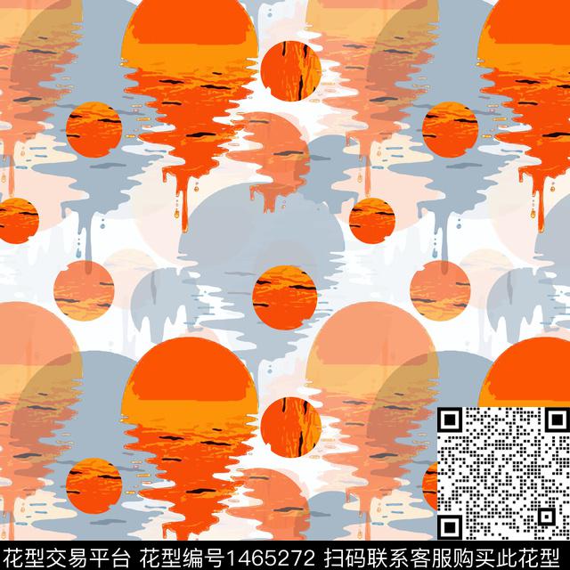 几何民族风圆圈与波点传统印花华亿平台下载（图片编号: 1465272） - 瓦栏（Walan）