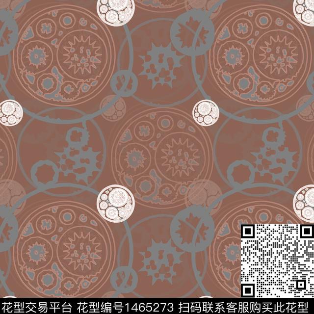 几何民族风圆圈与波点传统印花华亿平台下载（图片编号: 1465273） - 瓦栏（Walan）