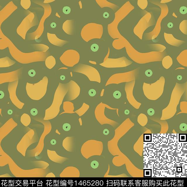 几何民族风圆圈与波点数码印花华亿平台下载（图片编号: 1465280） - 瓦栏（Walan）