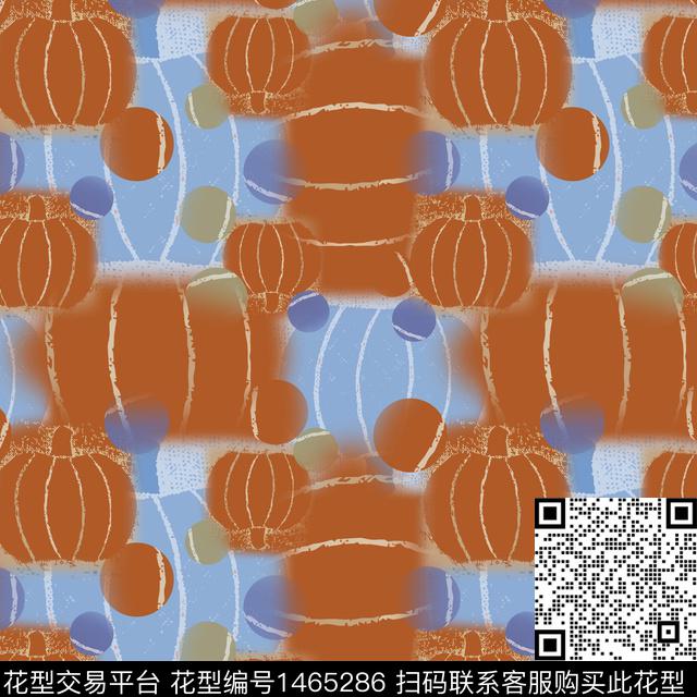 线条几何圆圈与波点数码印花华亿平台下载（图片编号: 1465286） - 瓦栏（Walan）