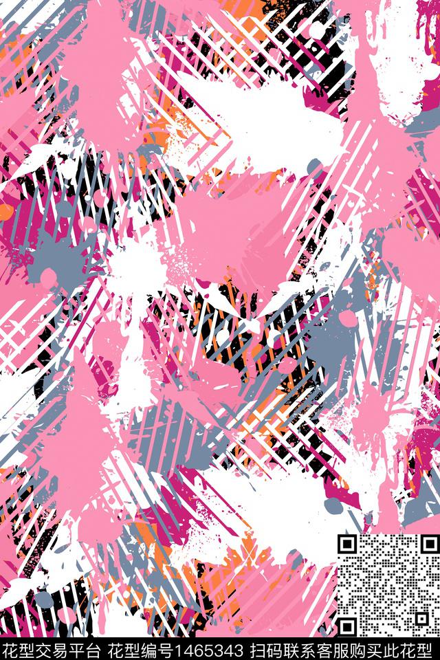 抽象男装家居服户外传统印花华亿平台下载（图片编号: 1465343） - 瓦栏（Walan）