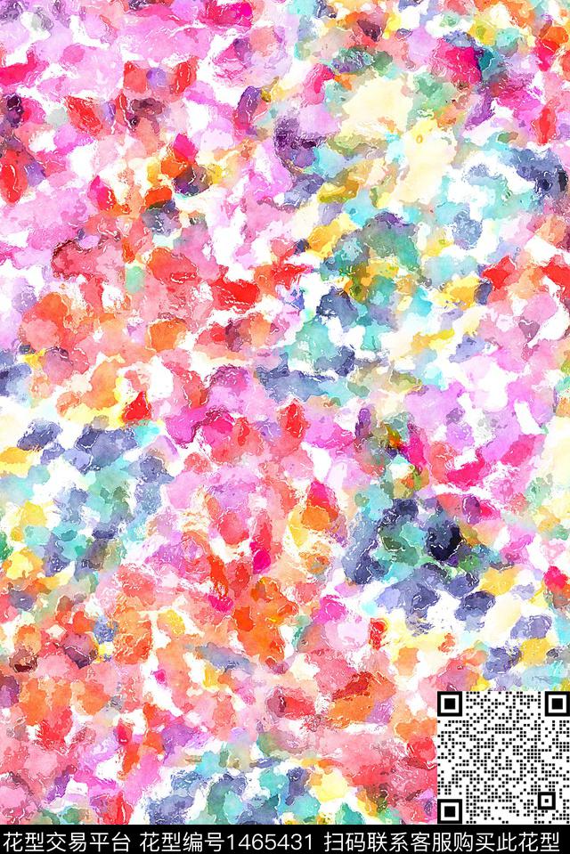 水彩连衣裙春夏华亿平台数码印花华亿平台下载（图片编号: 1465431） - 瓦栏（Walan）