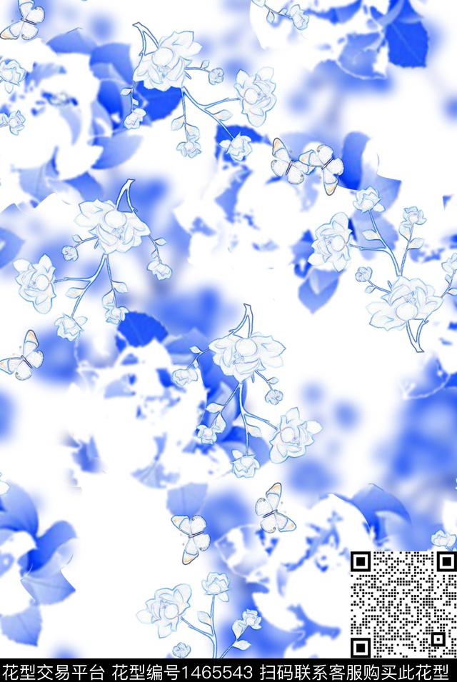 定位花花卉牡丹数码印花华亿平台下载（图片编号: 1465543） - 瓦栏（Walan）