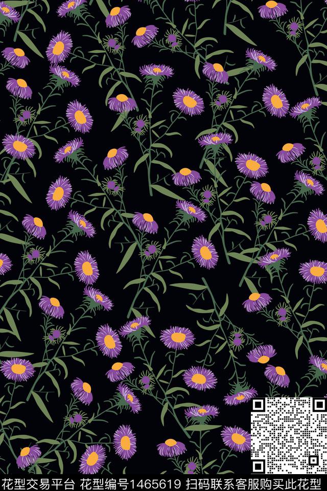 女装花卉大牌风数码印花华亿平台下载（图片编号: 1465619） - 瓦栏（Walan）