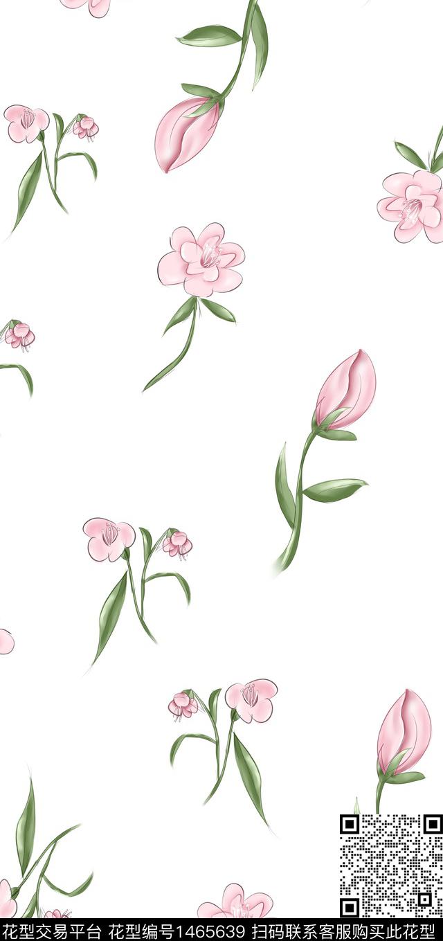 绿植树叶时尚简约数码印花华亿平台下载（图片编号: 1465639） - 瓦栏（Walan）