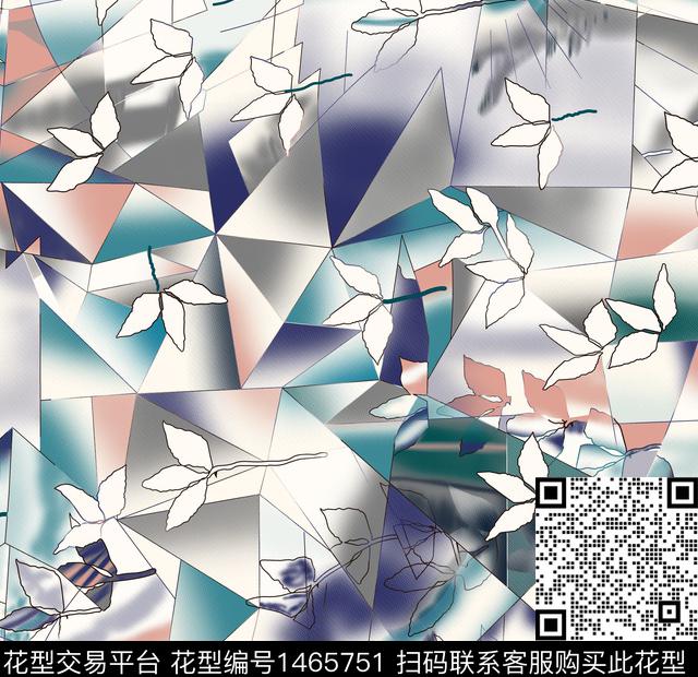 几何民族风香云纱数码印花华亿平台下载（图片编号: 1465751） - 瓦栏（Walan）