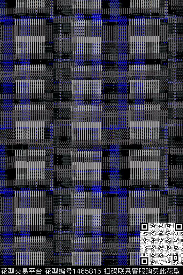 男装格子几何数码印花华亿平台下载（图片编号: 1465815） - 瓦栏（Walan）