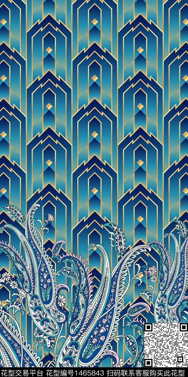 定位花女装民族风数码印花华亿平台下载（图片编号: 1465843） - 瓦栏（Walan）