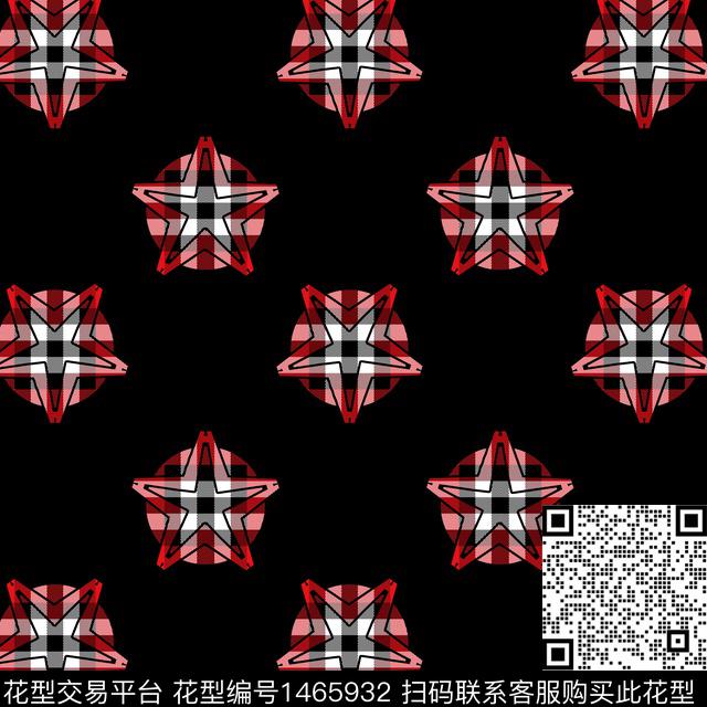 几何格子大牌风传统印花华亿平台下载（图片编号: 1465932） - 瓦栏（Walan）