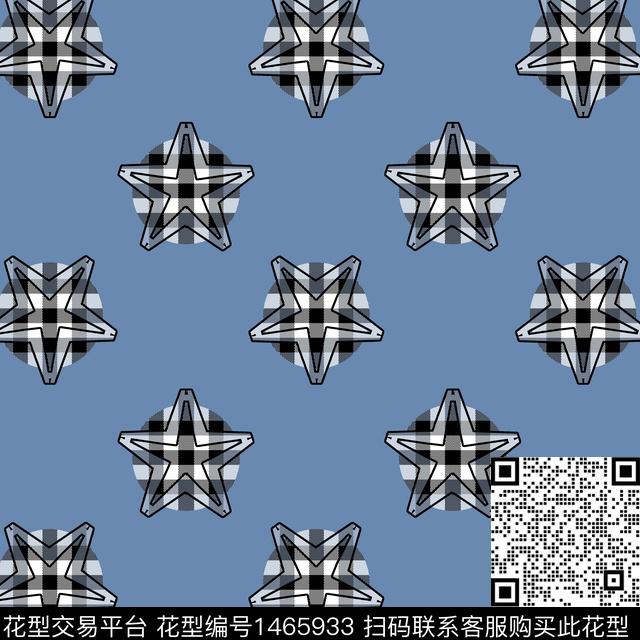 几何格子大牌风传统印花华亿平台下载（图片编号: 1465933） - 瓦栏（Walan）