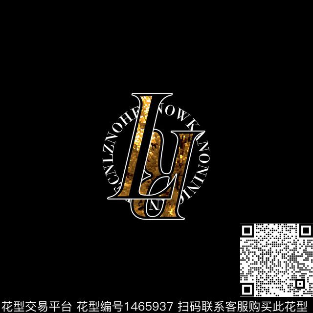 字母几何大牌风数码印花华亿平台下载（图片编号: 1465937） - 瓦栏（Walan）