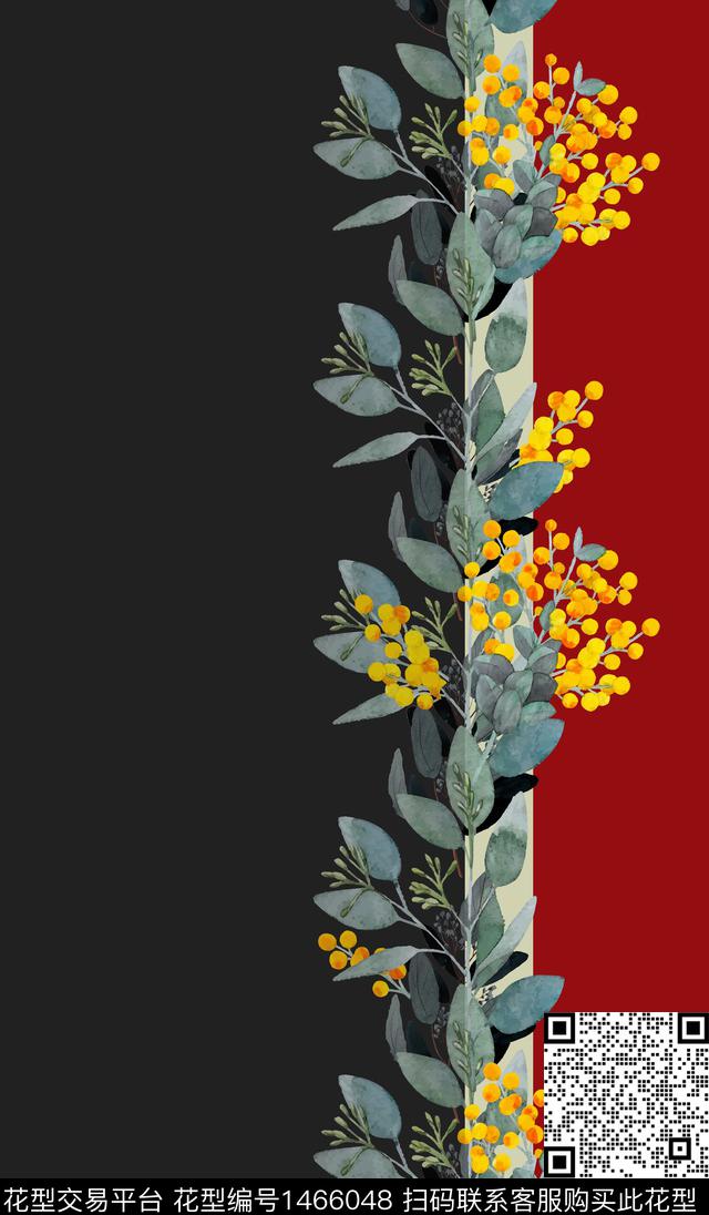 定位花女装定位花花卉数码印花华亿平台下载（图片编号: 1466048） - 瓦栏（Walan）