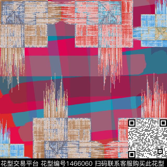 笔触大牌风数码印花华亿平台下载（图片编号: 1466060） - 瓦栏（Walan）