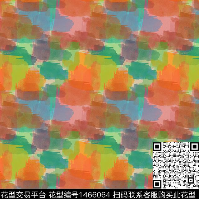 笔触大牌风数码印花华亿平台下载（图片编号: 1466064） - 瓦栏（Walan）