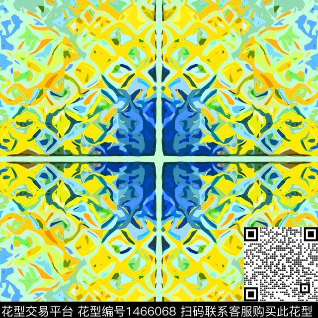 笔触大牌风围巾定位数码印花华亿平台下载（图片编号: 1466068） - 瓦栏（Walan）