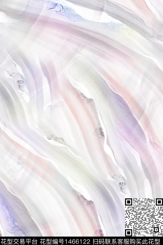 肌理抽象花卉大牌风数码印花华亿平台下载（图片编号: 1466122） - 瓦栏（Walan）