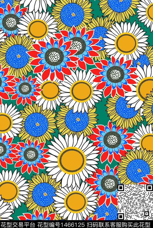 绿植树叶数码华亿平台女装数码印花华亿平台下载（图片编号: 1466125） - 瓦栏（Walan）