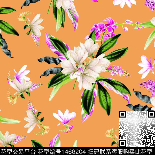 女装定位花数码华亿平台花卉数码印花华亿平台下载（图片编号: 1466204） - 瓦栏（Walan）