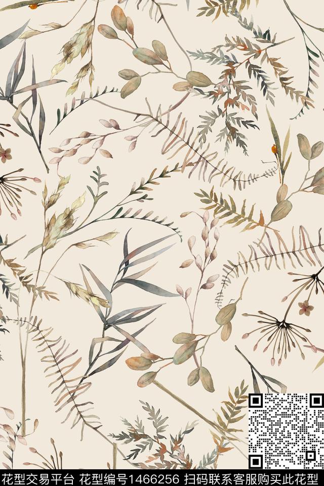 植物年轻女性小碎花数码印花华亿平台下载（图片编号: 1466256） - 瓦栏（Walan）