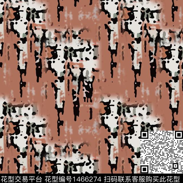 线条大牌风抽象数码印花华亿平台下载（图片编号: 1466274） - 瓦栏（Walan）