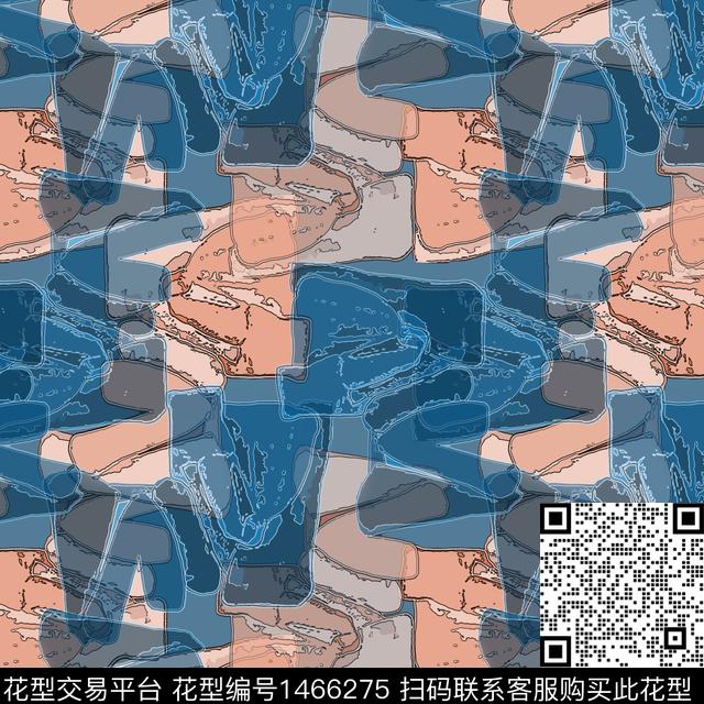 迷彩大牌风抽象数码印花华亿平台下载（图片编号: 1466275） - 瓦栏（Walan）