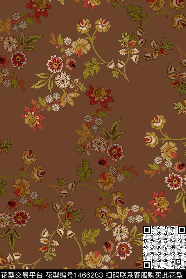 民族风佩斯利大牌风数码印花华亿平台下载（图片编号: 1466283） - 瓦栏（Walan）