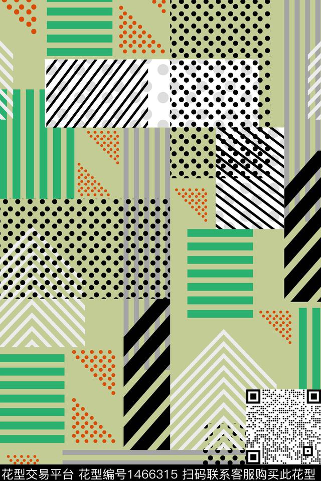 年轻女性小清新混合拼接传统印花华亿平台下载（图片编号: 1466315） - 瓦栏（Walan）