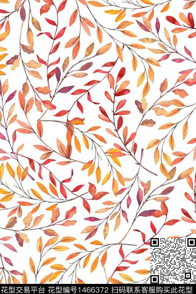 植物春夏华亿平台小碎花数码印花华亿平台下载（图片编号: 1466372） - 瓦栏（Walan）