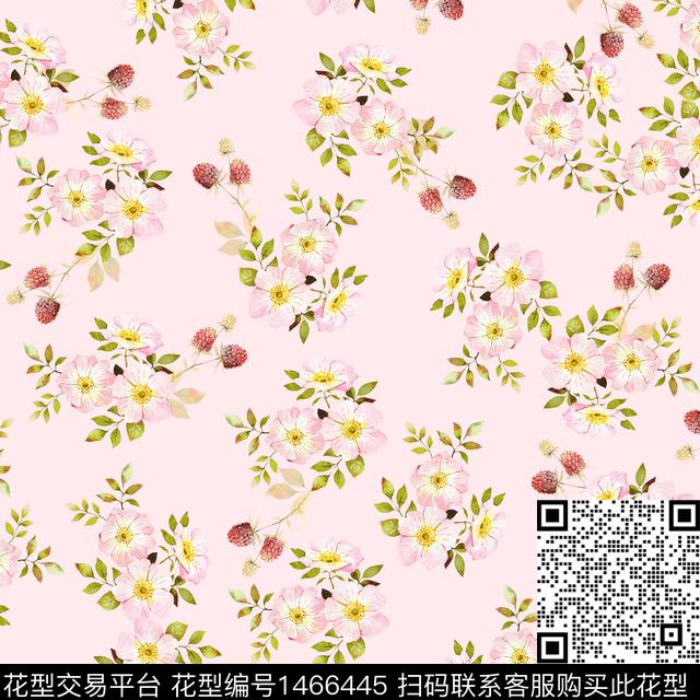 花卉满版散花小碎花数码印花华亿平台下载（图片编号: 1466445） - 瓦栏（Walan）