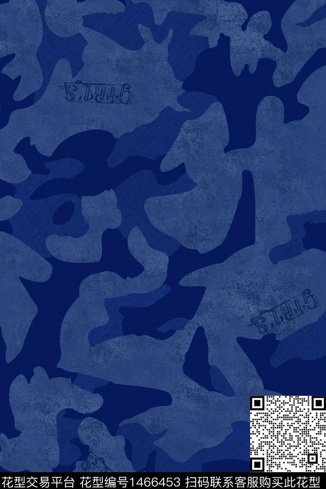 文字男装纹理数码印花华亿平台下载（图片编号: 1466453） - 瓦栏（Walan）