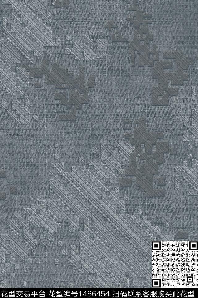几何男装纹理数码印花华亿平台下载（图片编号: 1466454） - 瓦栏（Walan）