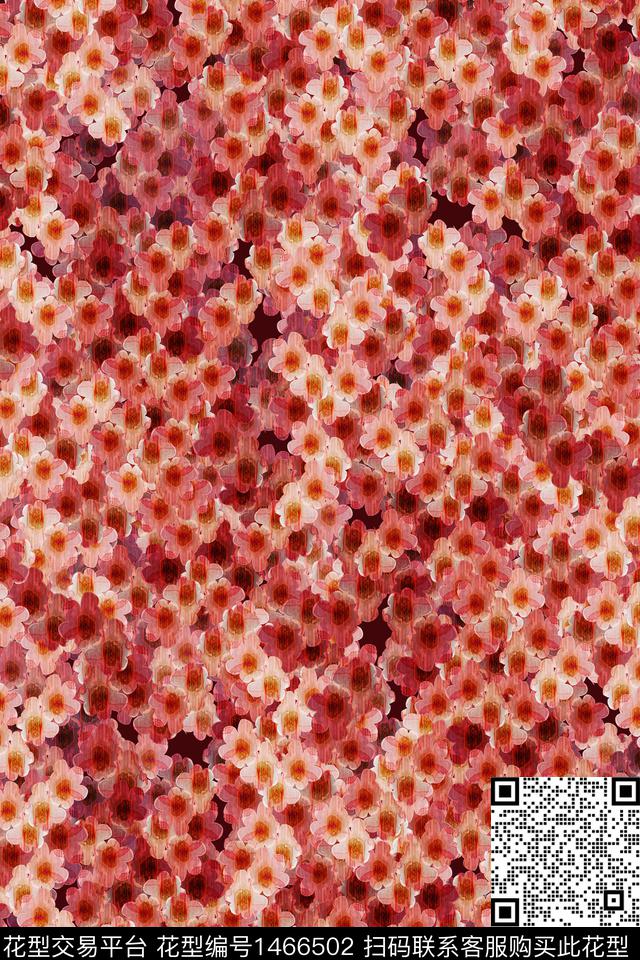 民族风花卉大牌风数码印花华亿平台下载（图片编号: 1466502） - 瓦栏（Walan）