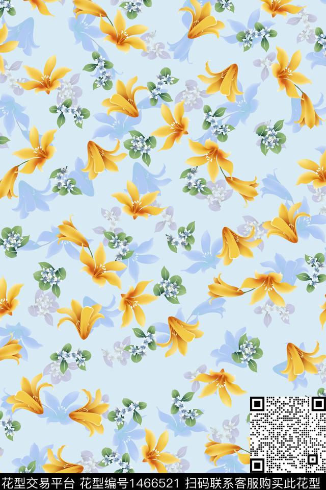 绿植树叶大牌风年轻女性数码印花华亿平台下载（图片编号: 1466521） - 瓦栏（Walan）