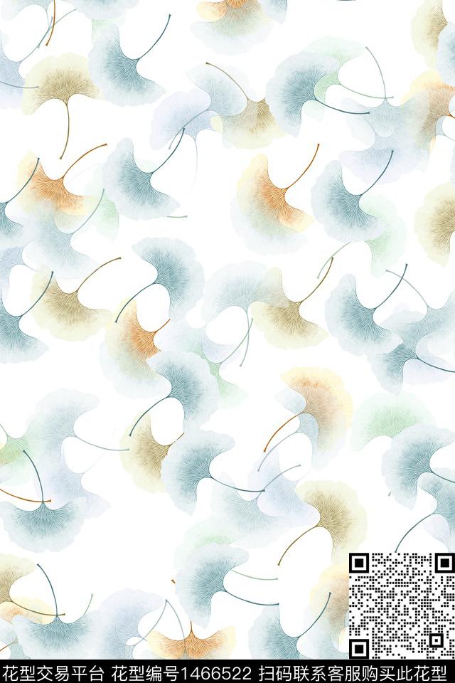 水彩大牌风年轻女性数码印花华亿平台下载（图片编号: 1466522） - 瓦栏（Walan）