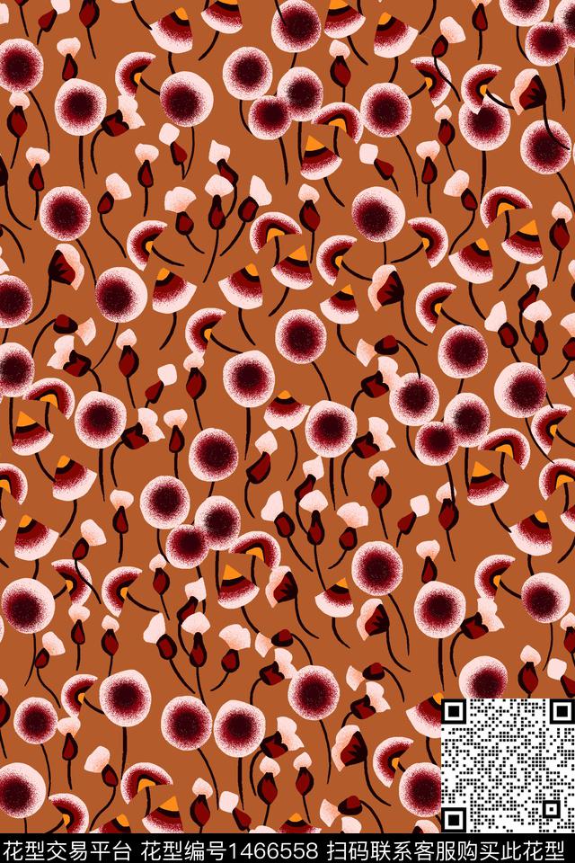 波点中老年几何数码印花华亿平台下载（图片编号: 1466558） - 瓦栏（Walan）