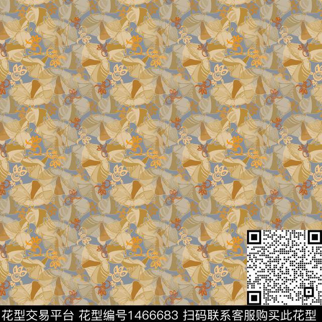 花卉大牌风小碎花数码印花华亿平台下载（图片编号: 1466683） - 瓦栏（Walan）