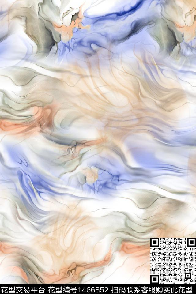 水彩肌理大牌风数码印花华亿平台下载（图片编号: 1466852） - 瓦栏（Walan）