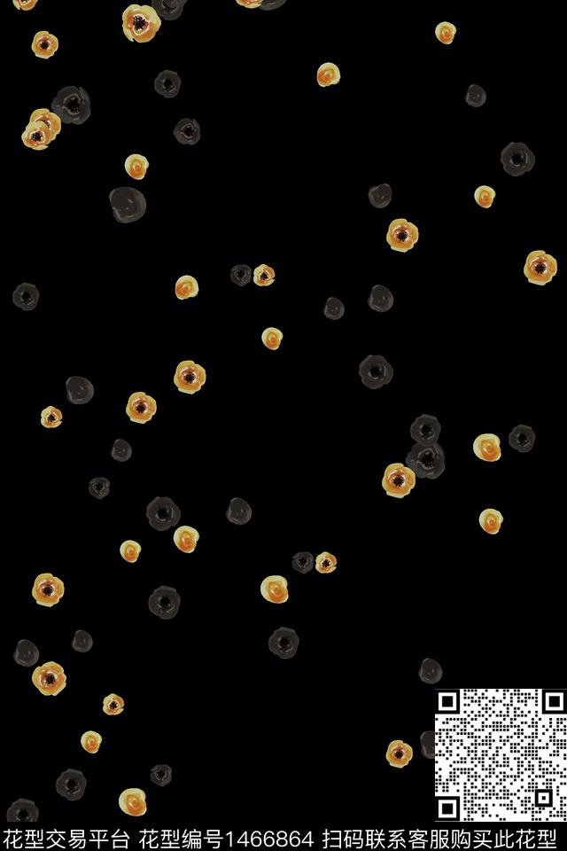 小清新真丝波点数码印花华亿平台下载（图片编号: 1466864） - 瓦栏（Walan）