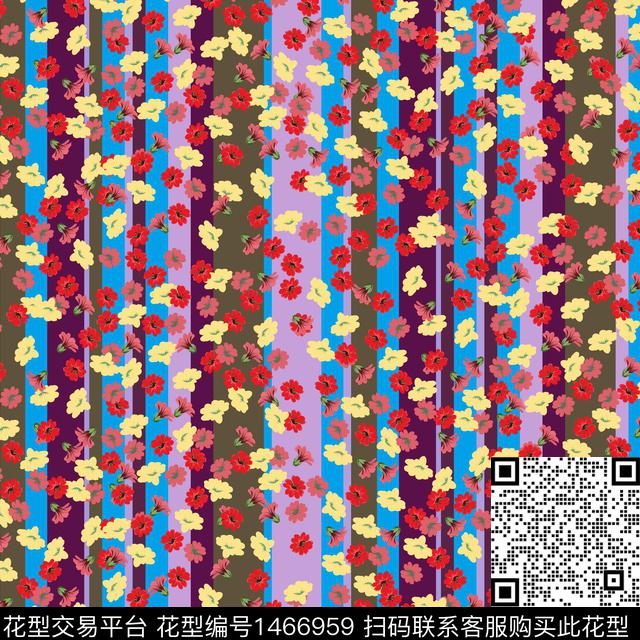 女装花卉大牌风数码印花华亿平台下载（图片编号: 1466959） - 瓦栏（Walan）