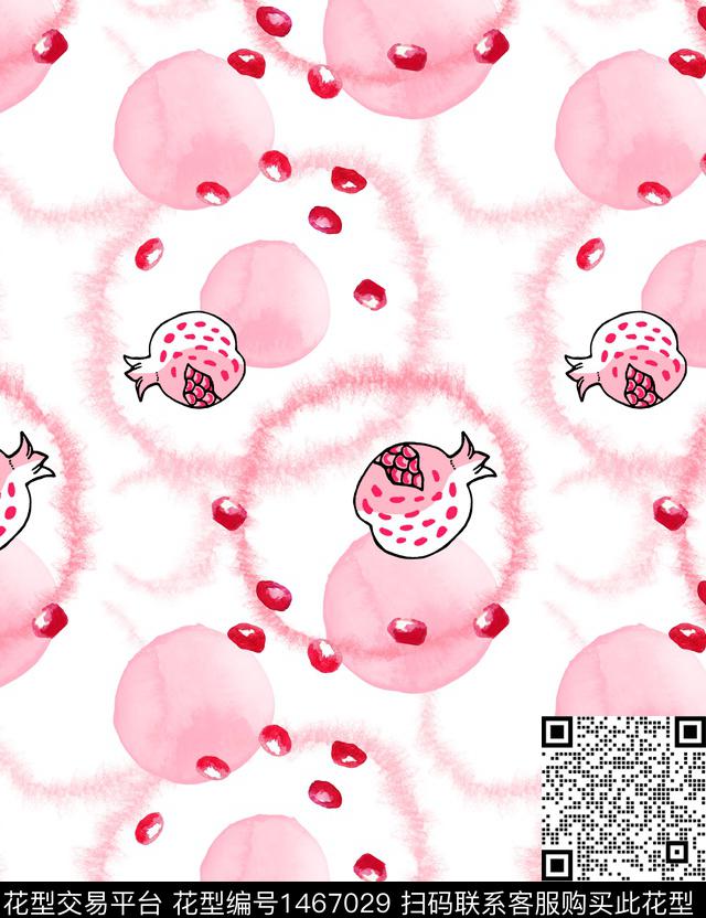 水果卡通波点数码印花华亿平台下载（图片编号: 1467029） - 瓦栏（Walan）