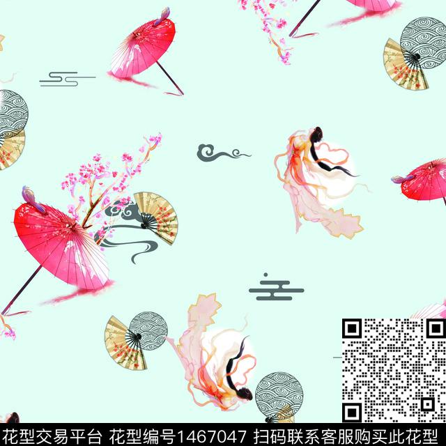 数码华亿平台女装香云纱数码印花华亿平台下载（图片编号: 1467047） - 瓦栏（Walan）