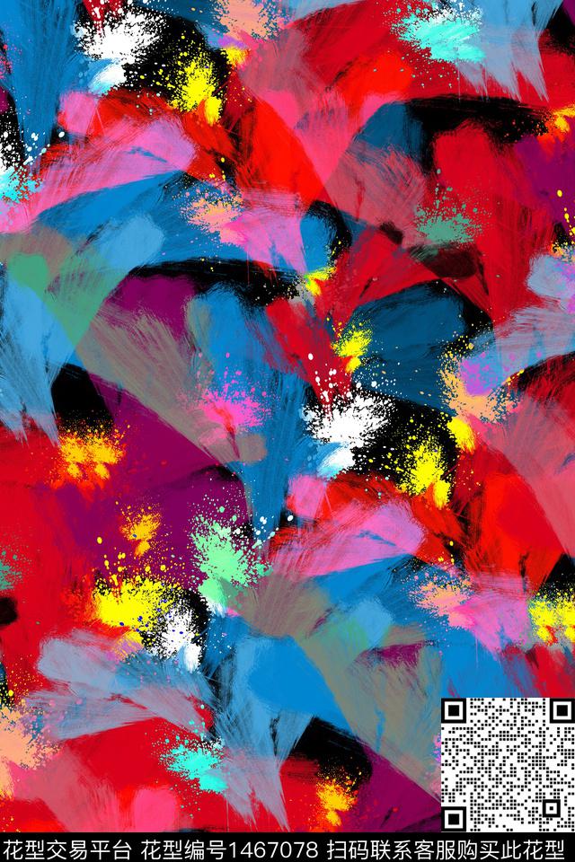 抽象男装户外家居服传统印花华亿平台下载（图片编号: 1467078） - 瓦栏（Walan）