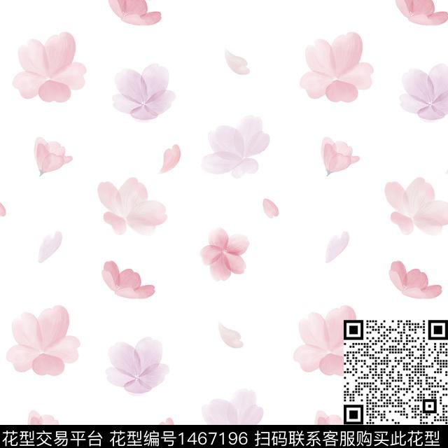 大牌风淑女樱花数码印花华亿平台下载（图片编号: 1467196） - 瓦栏（Walan）