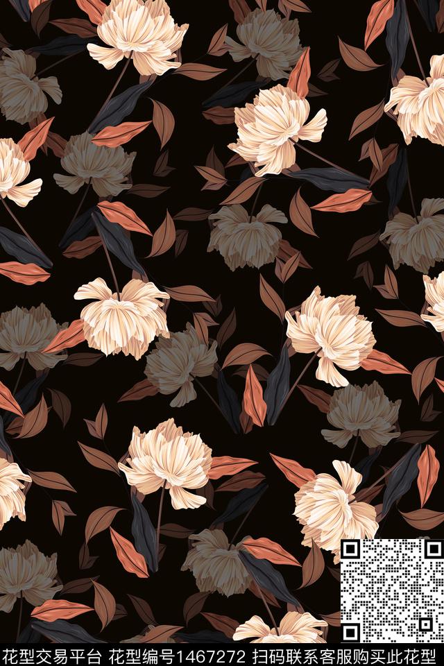 女装大牌风小碎花数码印花华亿平台下载（图片编号: 1467272） - 瓦栏（Walan）